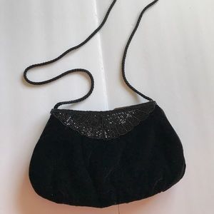 Velvet sparkle purse